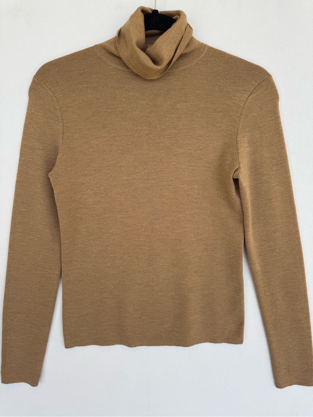 Brooks Brothers Merino Wool Tan/Camel Turtleneck Sweater